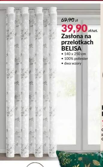 Zasłona na przelotkach Belisa 140x250 cm
