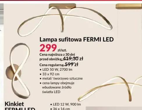 Lampa sufitowa Fermi LED