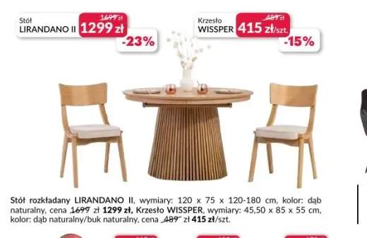 Stół rozkładany Lirandano Ii +1 wariant