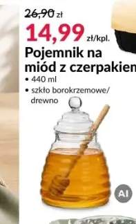 Pojemnik na miód z czerpakiem 440 ml