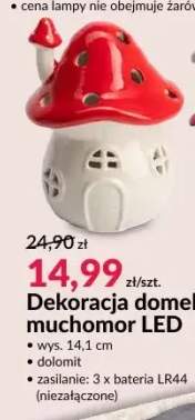 Dekoracja domek muchomor LED