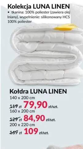 Kołdra Luna Linen 140x200 cm +2 warianty