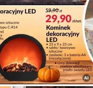 Kominek dekoracyjny LED
